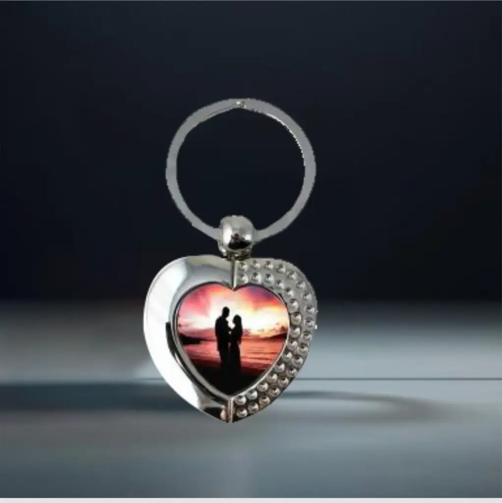 Metal Heart Keychain